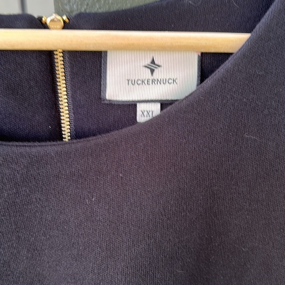 Tuckernuck Black and White Francoise Mod Mini Dress Officecore Nautical SZ XXL - Picture 7 of 10